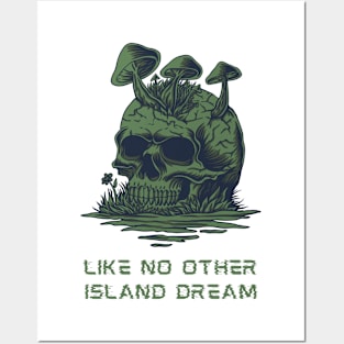 Like No Other Island Dream, Sarcastic Shirt, Skull Tee, Desert Island Tee Posters and Art